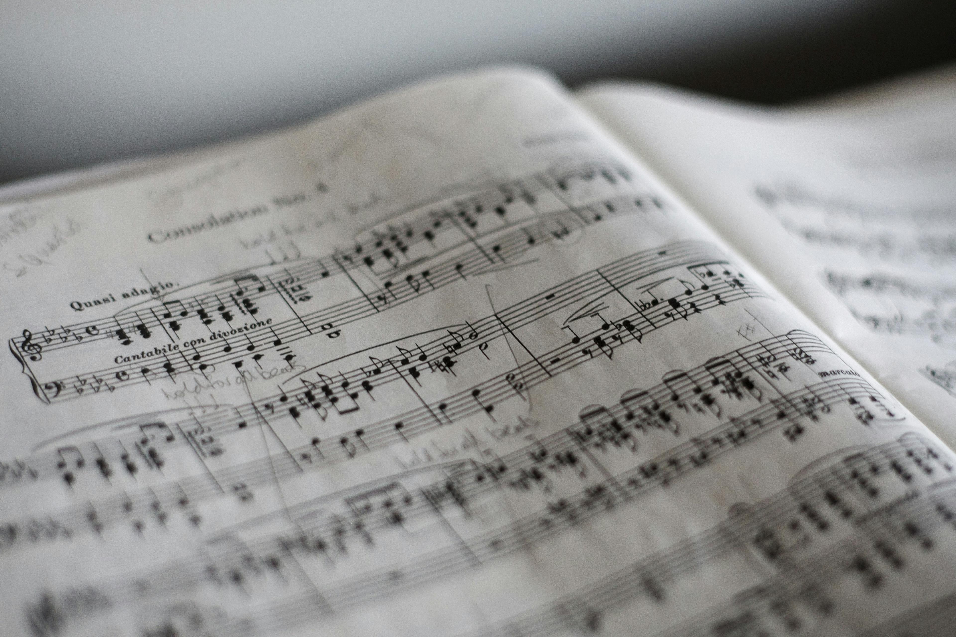 Musical notes background